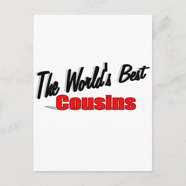 Postal Los mejores primos del mundo (Anverso)