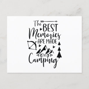 Postal Los mejores recuerdos se hacen acampando