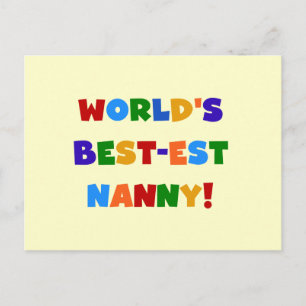 Postal Los mejores regalos de nana del mundo para los col