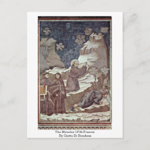 Postal Los Milagros De San Francisco Por Giotto Di Bondon