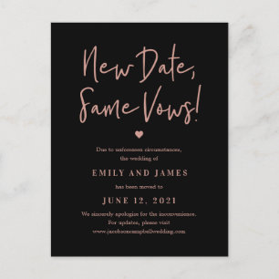 Postal Los mismos Votos COLOR EDITABLE Cambiar La Fecha