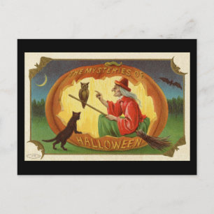 Postal Los misterios de la Vendimia de Brujas de Hallowee