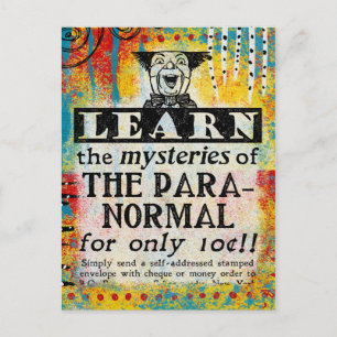 Postal Los Misterios de lo Paranormal - Divertido Anuncio