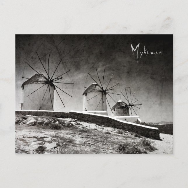 Postal Los molinos de viento de Mykonos 2 - Postcard (Anverso)