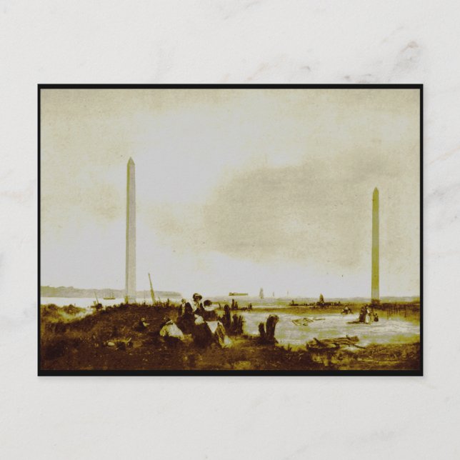 Postal Los monumentos del Bootle, alrededor de 1830 (Anverso)