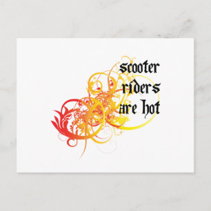 Postal Los motociclistas están calientes