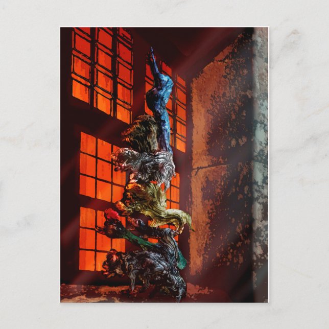 Postal Los músicos de Bremen (Anverso)