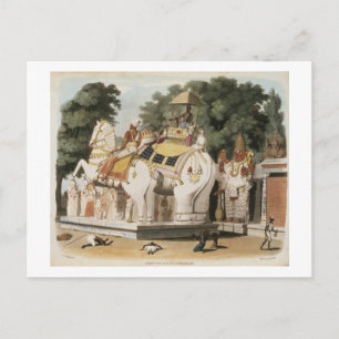 Postal Los nativos rinden homenaje a su gobernante, graba