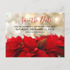 Postal Los Navidades de la Poinsettias Roja guardan la fe