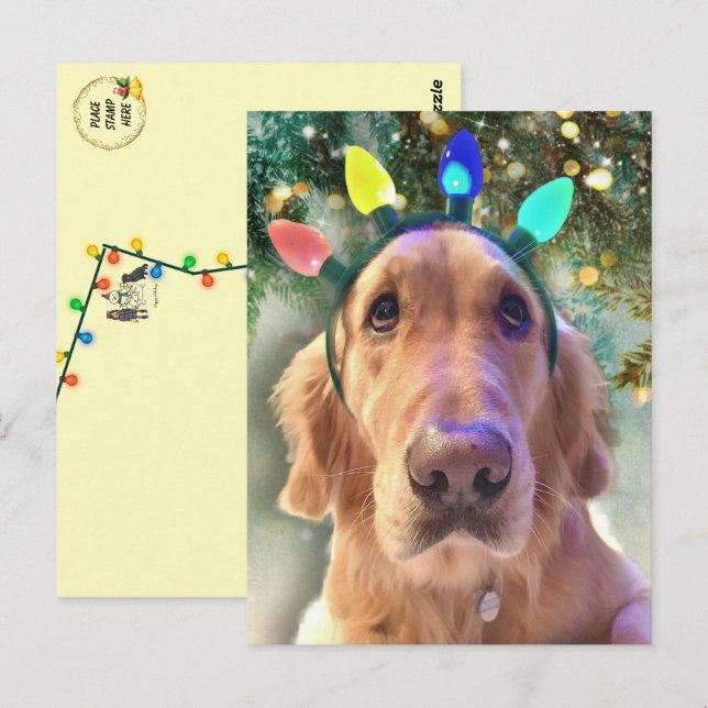 Postal Los Navidades de Nova The Golden Retriever (Anverso / Reverso)
