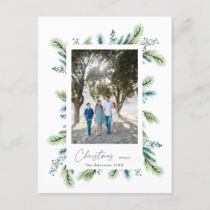 Postal Los Navidades de presupuesto desean a Boho Spruce