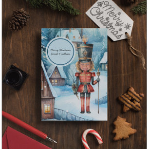 Postal Los Navidades de "remplazar la cara" de Nutcracker