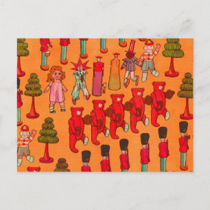 Postal Los navidades juguetean a los niños vintage