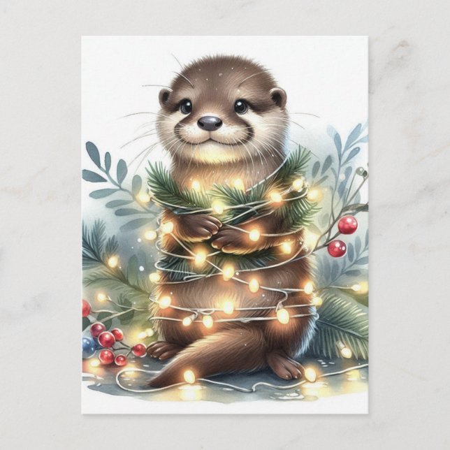 Postal Los Navidades Otter (Anverso)