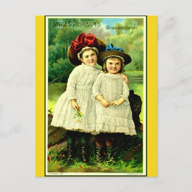 Postal "Los nietos de Lidia" (Anverso)