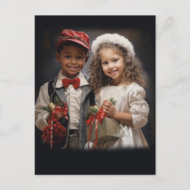 Postal Los niños aman a la pareja (Anverso)