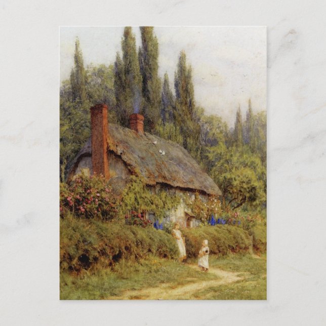 Postal Los Niños De Allingham West Horsley Surrey En Cami (Anverso)