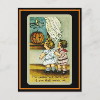 Los niños guapos Halloween vintage