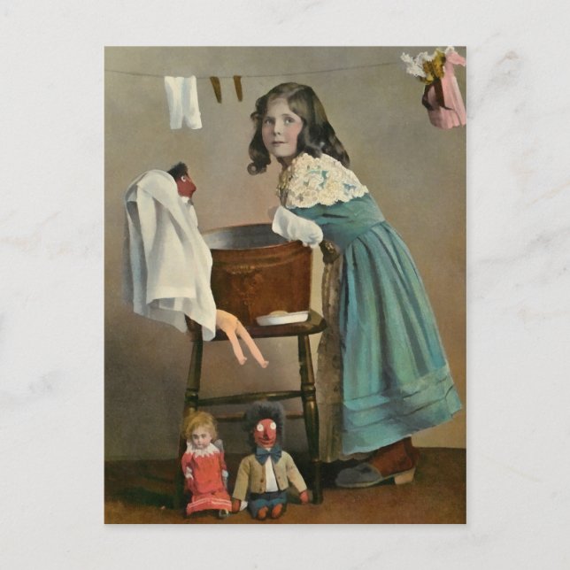 POSTAL LOS NIÑOS ME DAN MUCHO TRABAJO (Anverso)