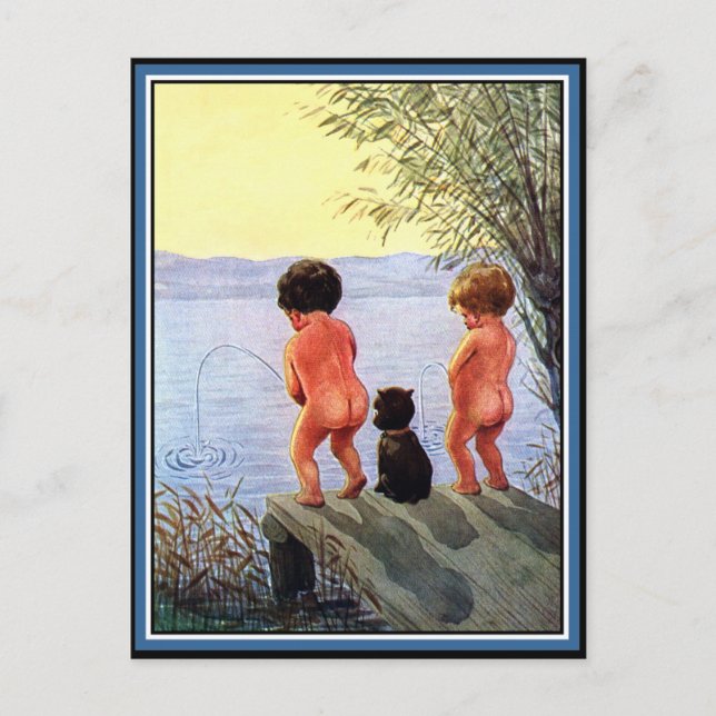 Postal "Los niños serán niños" (Anverso)