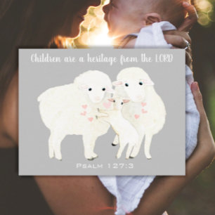 Postal Los niños son patrimonio de LORD