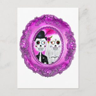 Postal Los novios Calaca