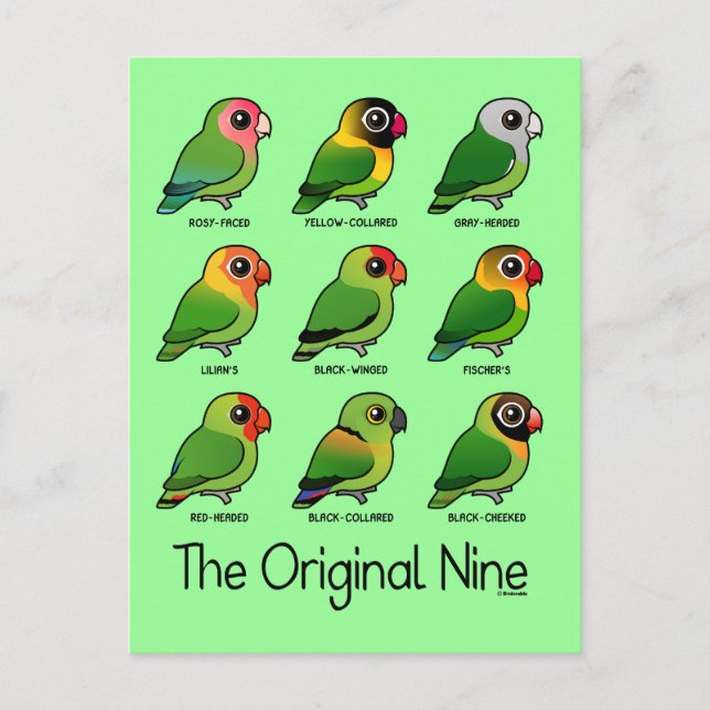 Postal Los nueve originales (Anverso)