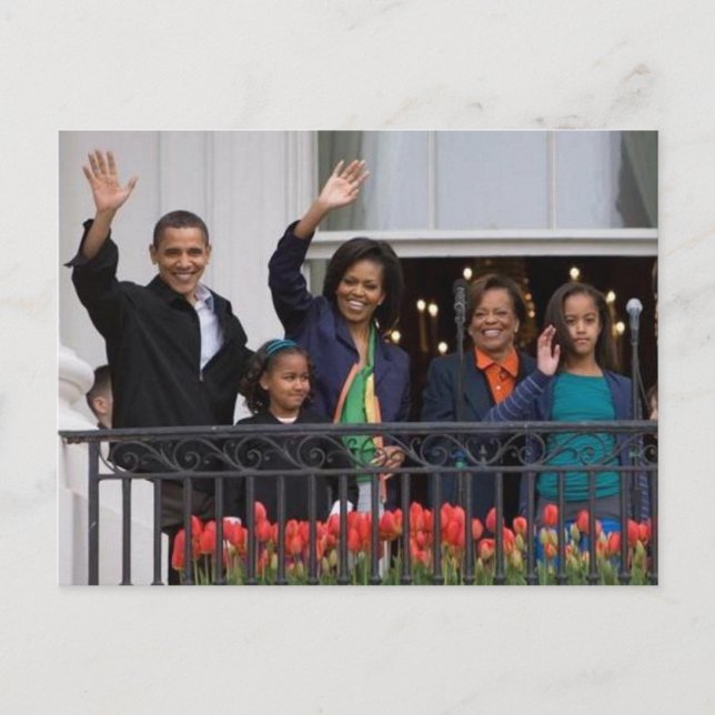 Postal Los Obama (Anverso)