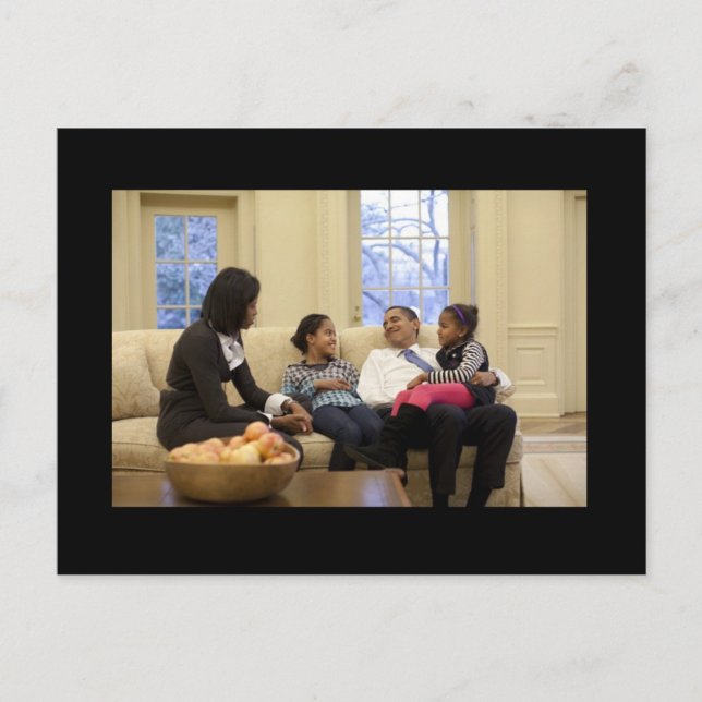 Postal Los Obama (Anverso)