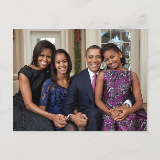 Postal Los Obama (Anverso)