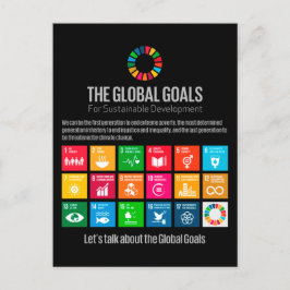 Postal Los Objetivos Mundiales ODS 2030 de las Naciones U