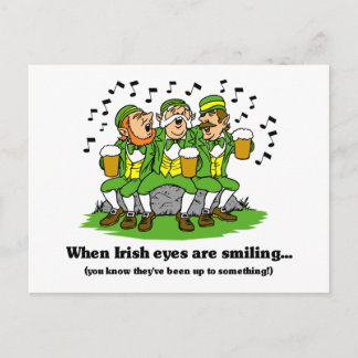 Postal Los ojos irlandeses están sonriendo