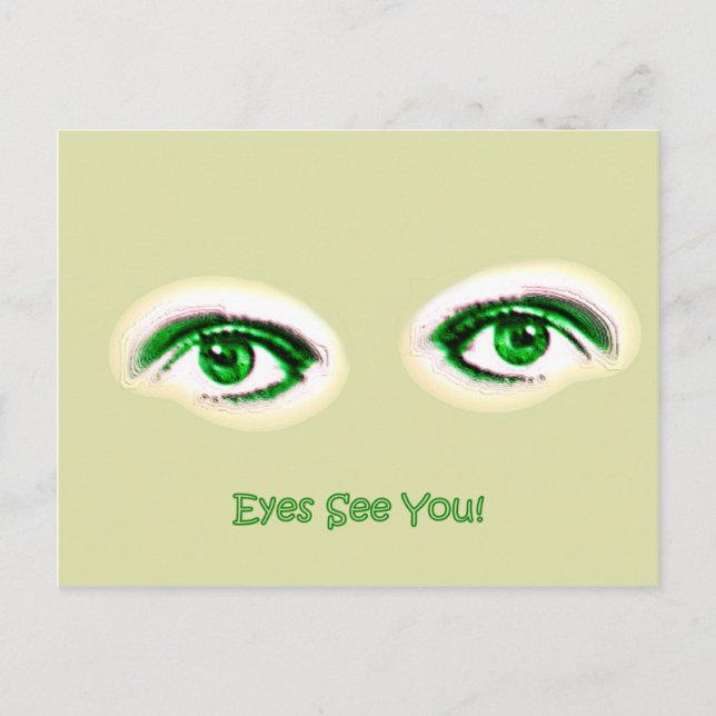 Postal ¡Los Ojos Nos Ven! (Anverso)