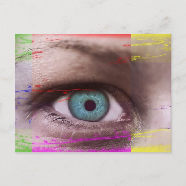 Postal Los ojos que todos miran (Anverso)