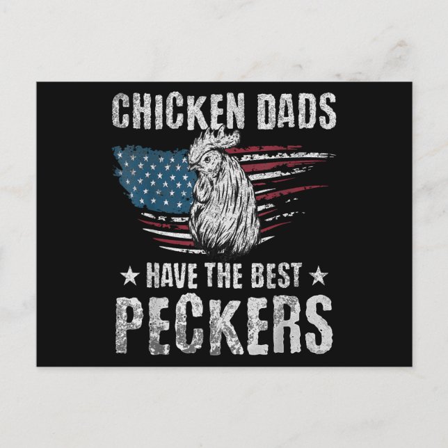 Postal Los Padres De Pollo Tienen Los Mejores Peckers De  (Anverso)