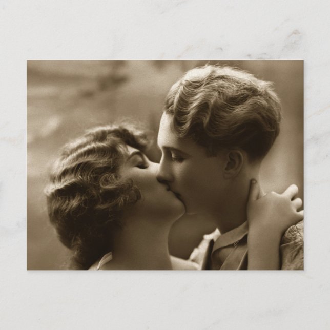 Postal Los pares (Anverso)