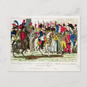 Postal Los parisinos aclaman a Napoleón