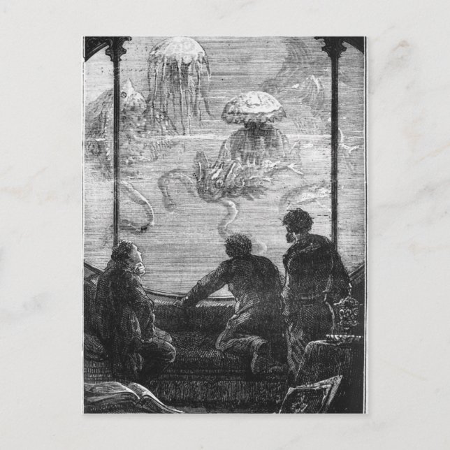 Postal Los pasajeros del Nautilus (Anverso)