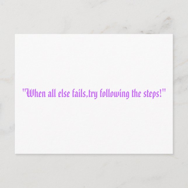 Postal los pasos (Anverso)