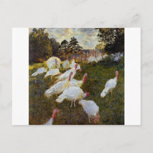 Postal Los pavos de Claude Monet