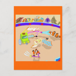 Postal Los payasos felices