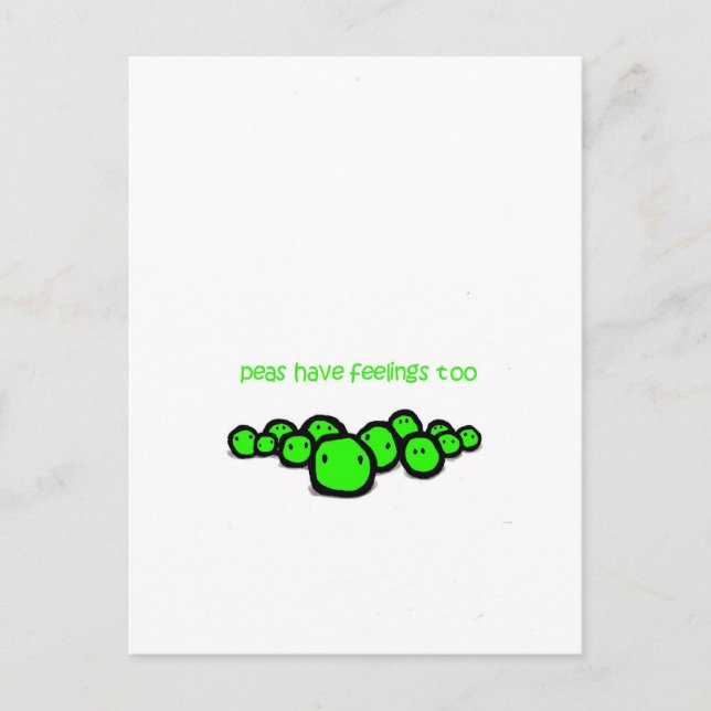 Postal los peas también se sienten (Anverso)