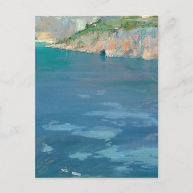 Postal Los pequeños botes blancos | Sir John Lavery (Anverso)