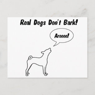 Postal ¡Los Perros De Verdad No Cortan, Arooo!