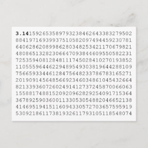 Postal Los pi celebran día de 3,14 pi
