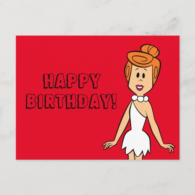 Postal Los Picapiedra | Wilma Flintstone (Anverso)