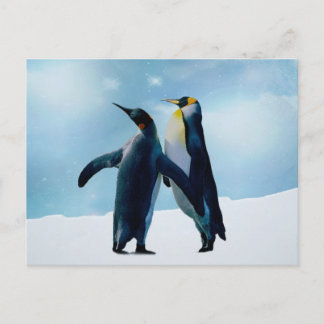 Postal Los pingüinos viven y dejan vivir