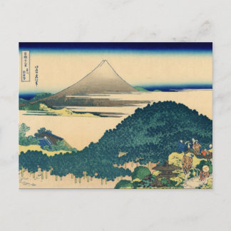 Postal ¿Los Pinos Circulares de Aoyama? (por Hokusai)