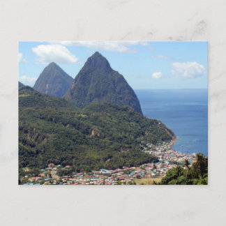 Postal Los Pitones y el Soufriere