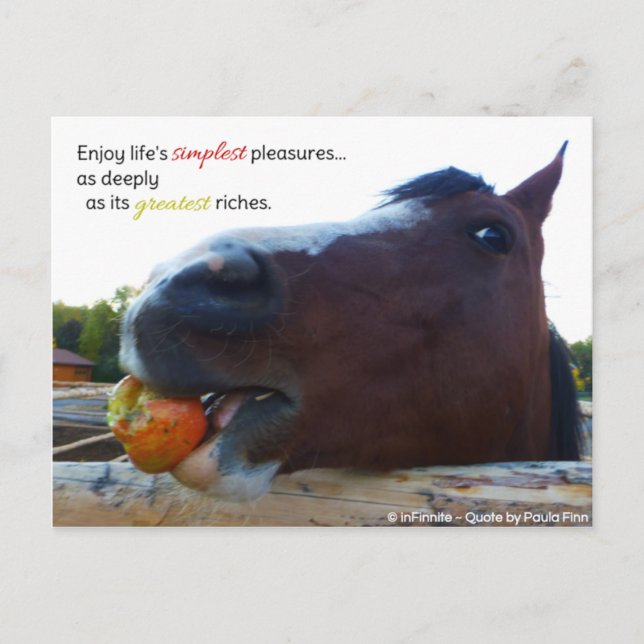 Postal Los placeres más simples de la vida... (Anverso)